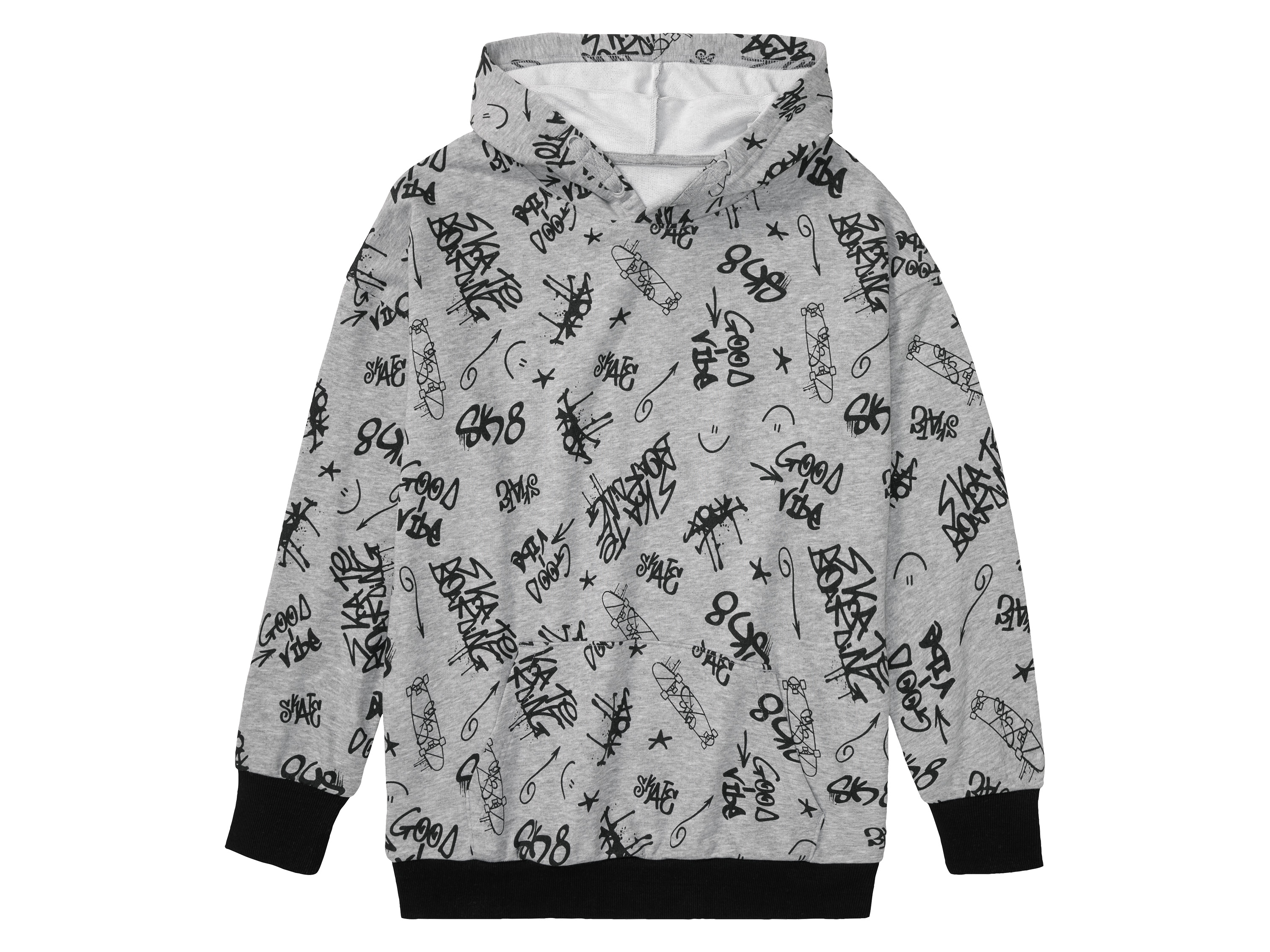 pepperts! Bluza chłopięca z kapturem 146/152, Szary