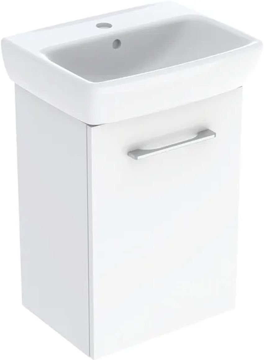Darmowa Dostawa - Umywalka z szafką 36 cm białą Geberit Selnova Square 502742001