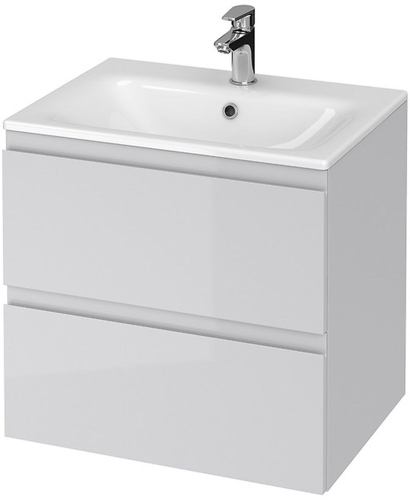 Darmowa Dostawa - Umywalka z szafką 59.5 cm szara Cersanit Moduo S801313DSM