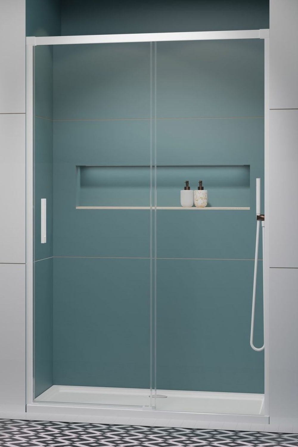 Darmowa Dostawa - Drzwi prysznicowe 140 cm rozsuwane Radaway Idea White DWJ 3870180401R