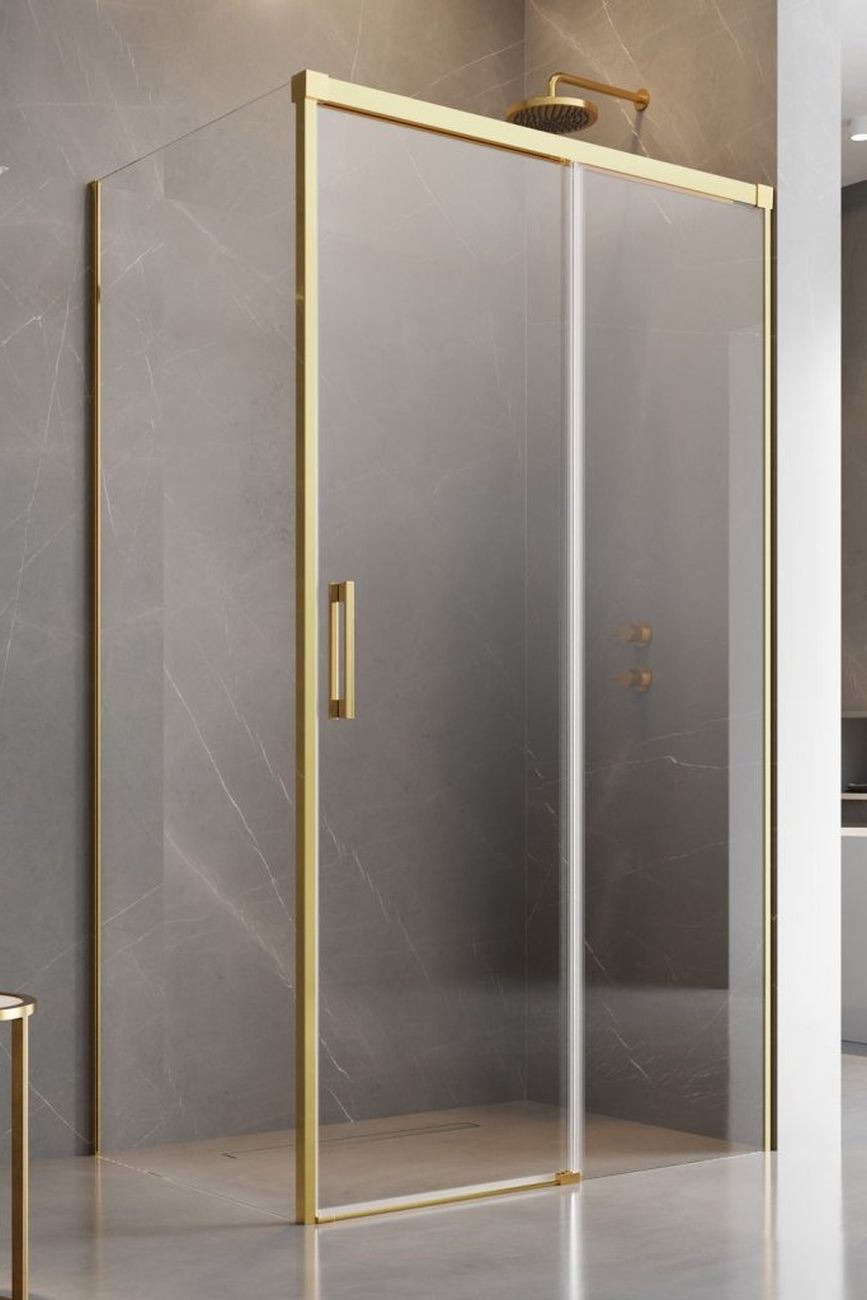Darmowa Dostawa - Drzwi prysznicowe 110 cm rozsuwane Radaway Idea Gold KDJ 3870410901R