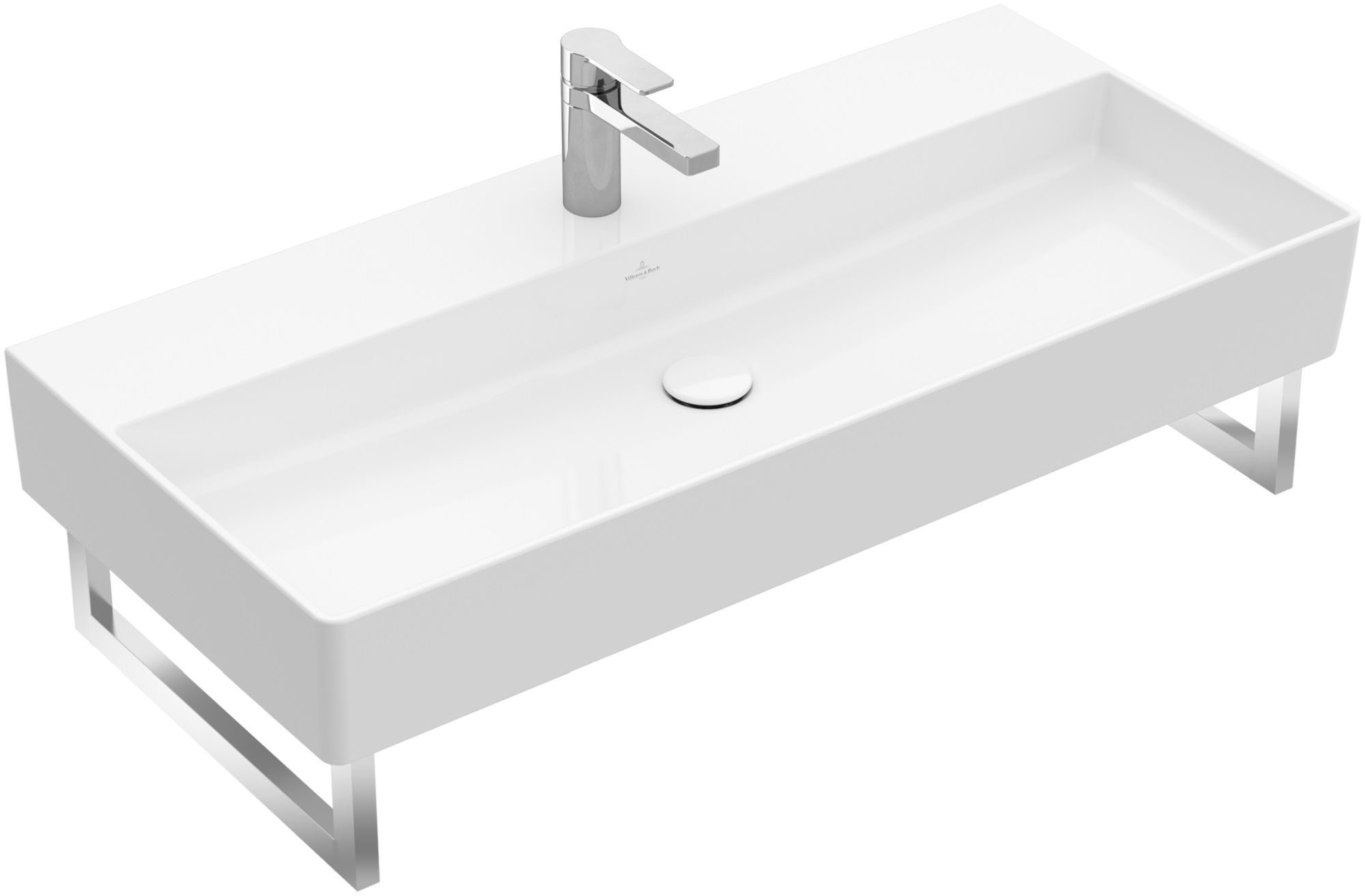 Darmowa Dostawa - Umywalka 100x47 cm prostokątna ścienna biała Villeroy & Boch Memento 2.0 4A22A501