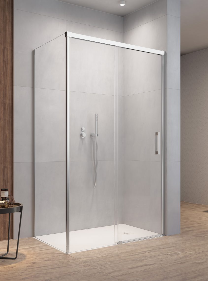 Darmowa Dostawa - Drzwi prysznicowe 100 cm rozsuwane chrom połysk/szkło przezroczyste Radaway Idea KDS 101151000101R
