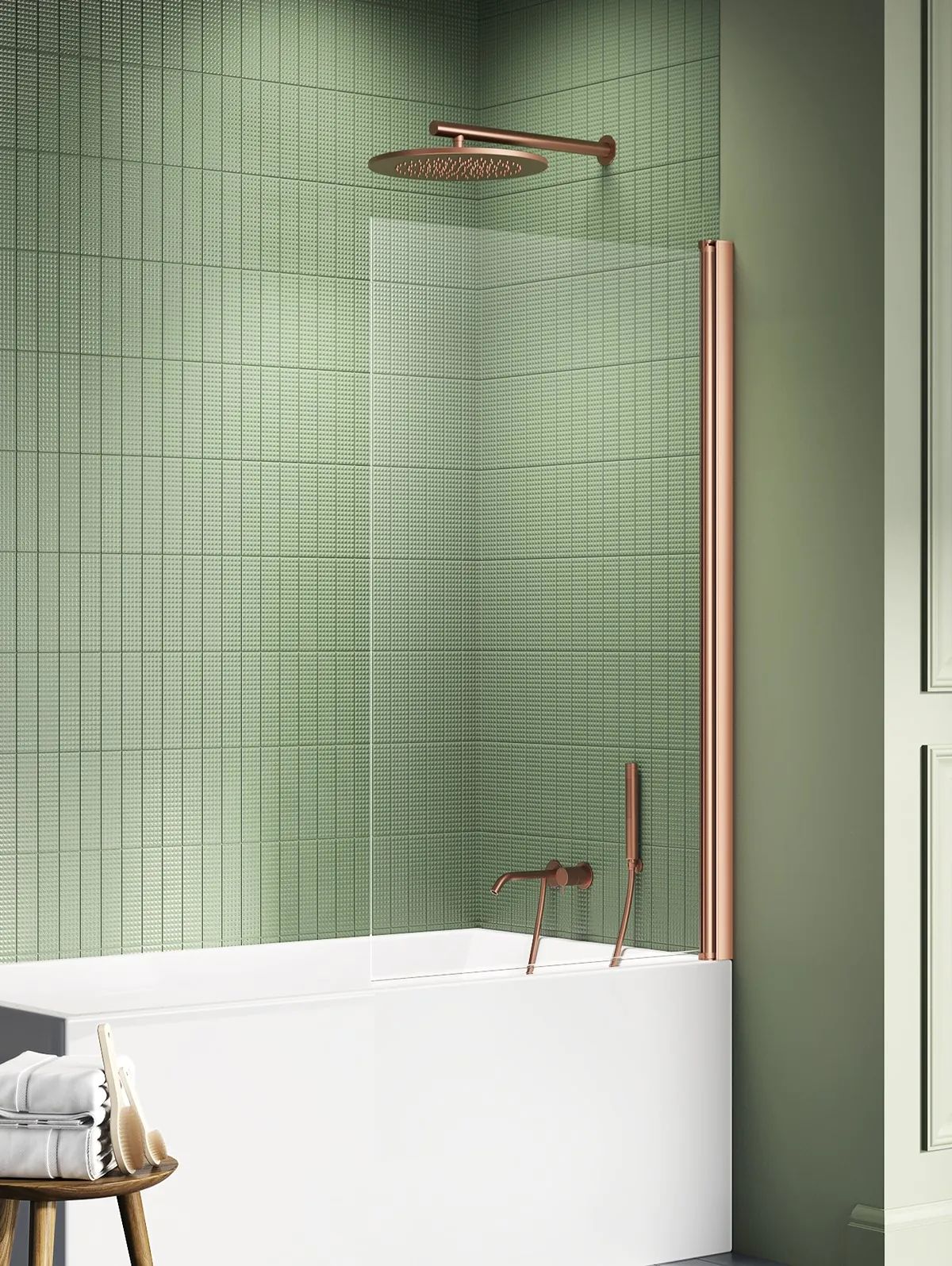 Darmowa Dostawa - Parawan nawannowy jednoczęściowy New Trendy New Soleo Copper Brushed P0130
