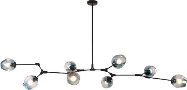 Darmowa Dostawa - Lampa podsufitowa powyżej 6x40 W czarny Abigali Smokey MD20039PCSJG