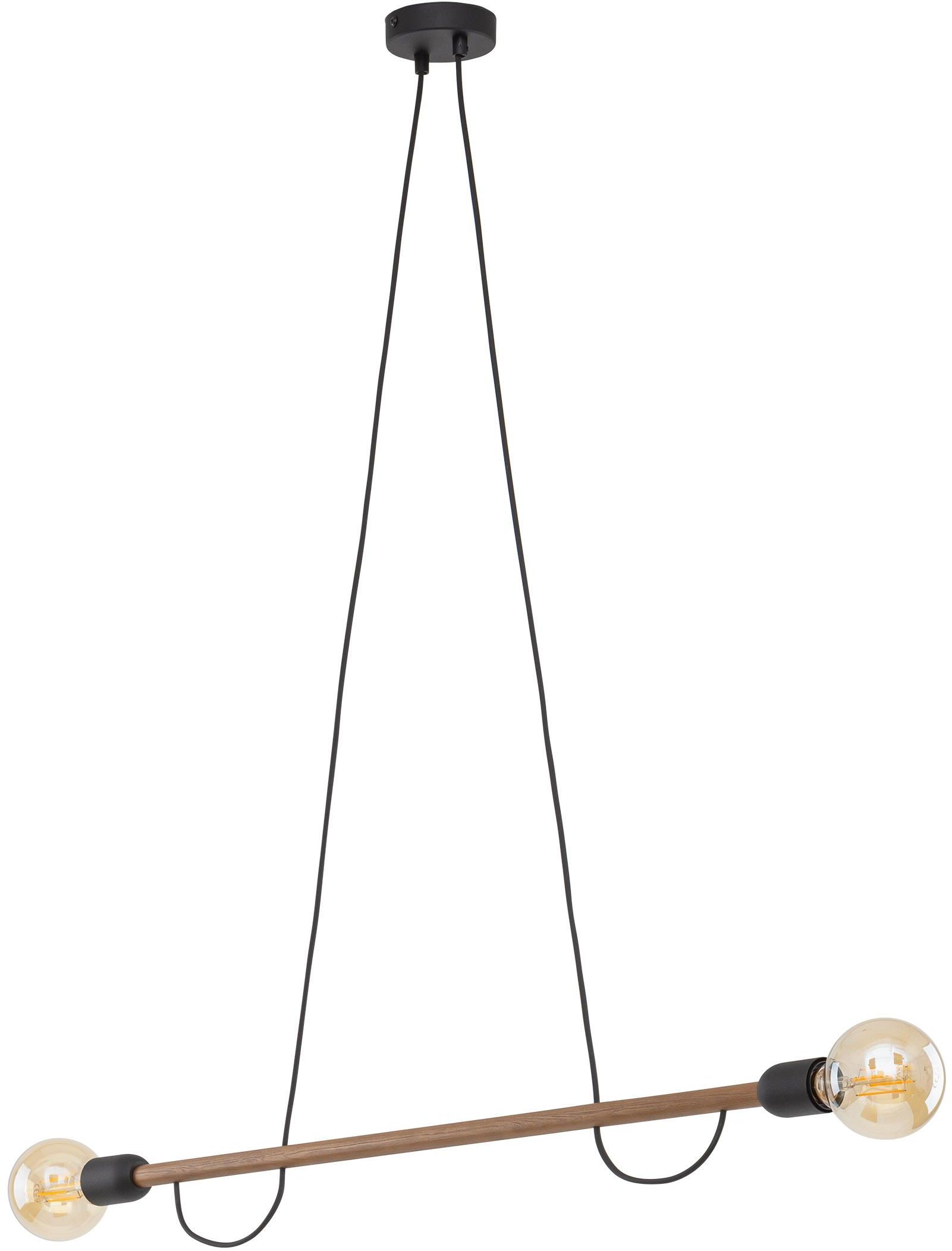 Darmowa Dostawa - Lampa wisząca 2x15 W czarny TK Lighting Helix 4948