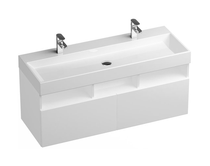 Darmowa Dostawa - Szafka 120x45x45 cm podumywalkowa wisząca biały Ravak Natural X000001053