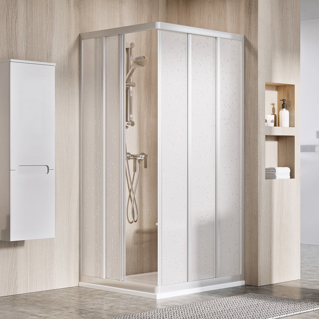 Darmowa Dostawa - Drzwi prysznicowe 90 cm rozsuwane Ravak Supernova 15V70UR211