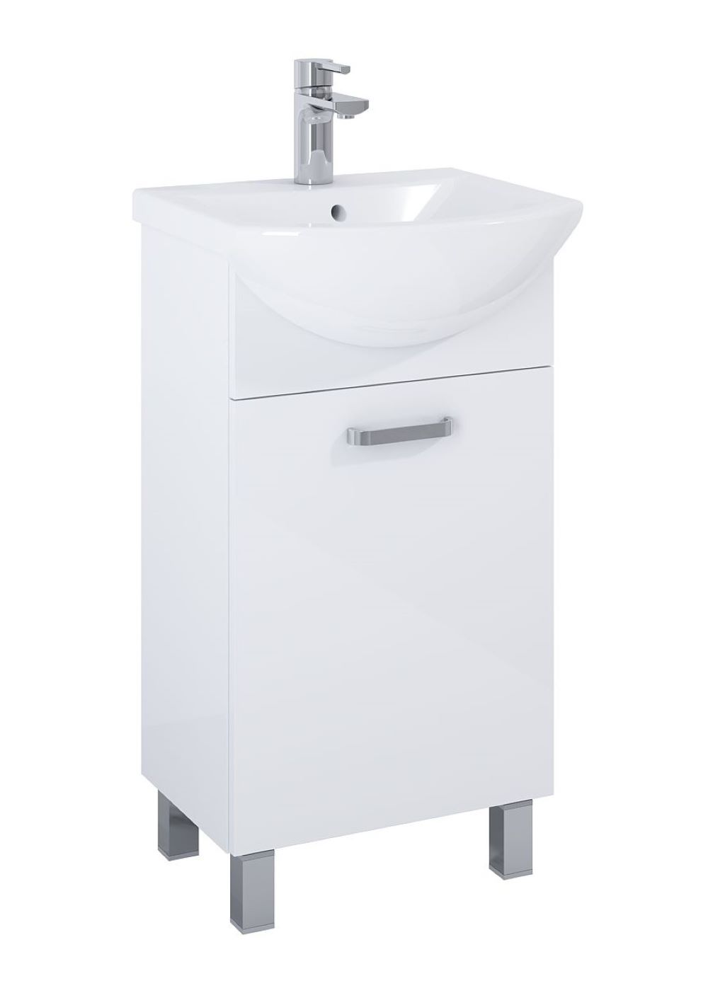 Darmowa Dostawa - Umywalka z szafką 45.5 cm białą Elita Sunn RE169190008060