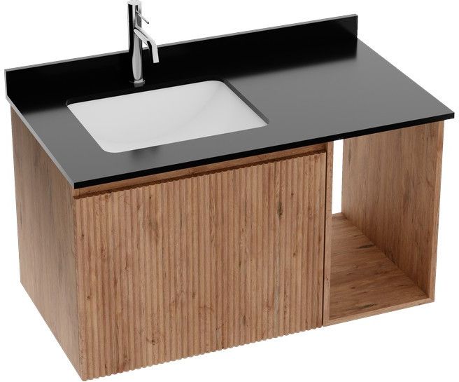 Darmowa Dostawa - Umywalka z szafką i blatem 90 cm LaVita Kent 5900378346623