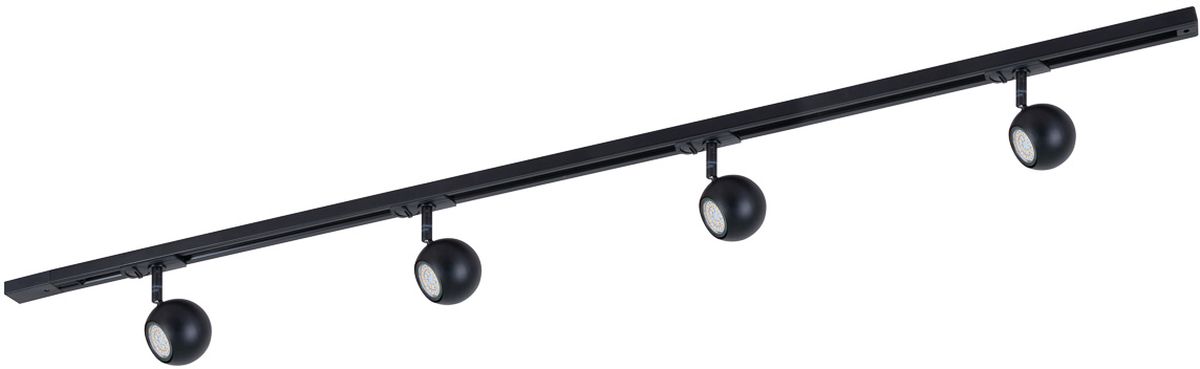 Darmowa Dostawa - Zestaw szynoprzewód z reflektorami 4x40 W czarny Italux Marvi TR Blake 9204214BLSET