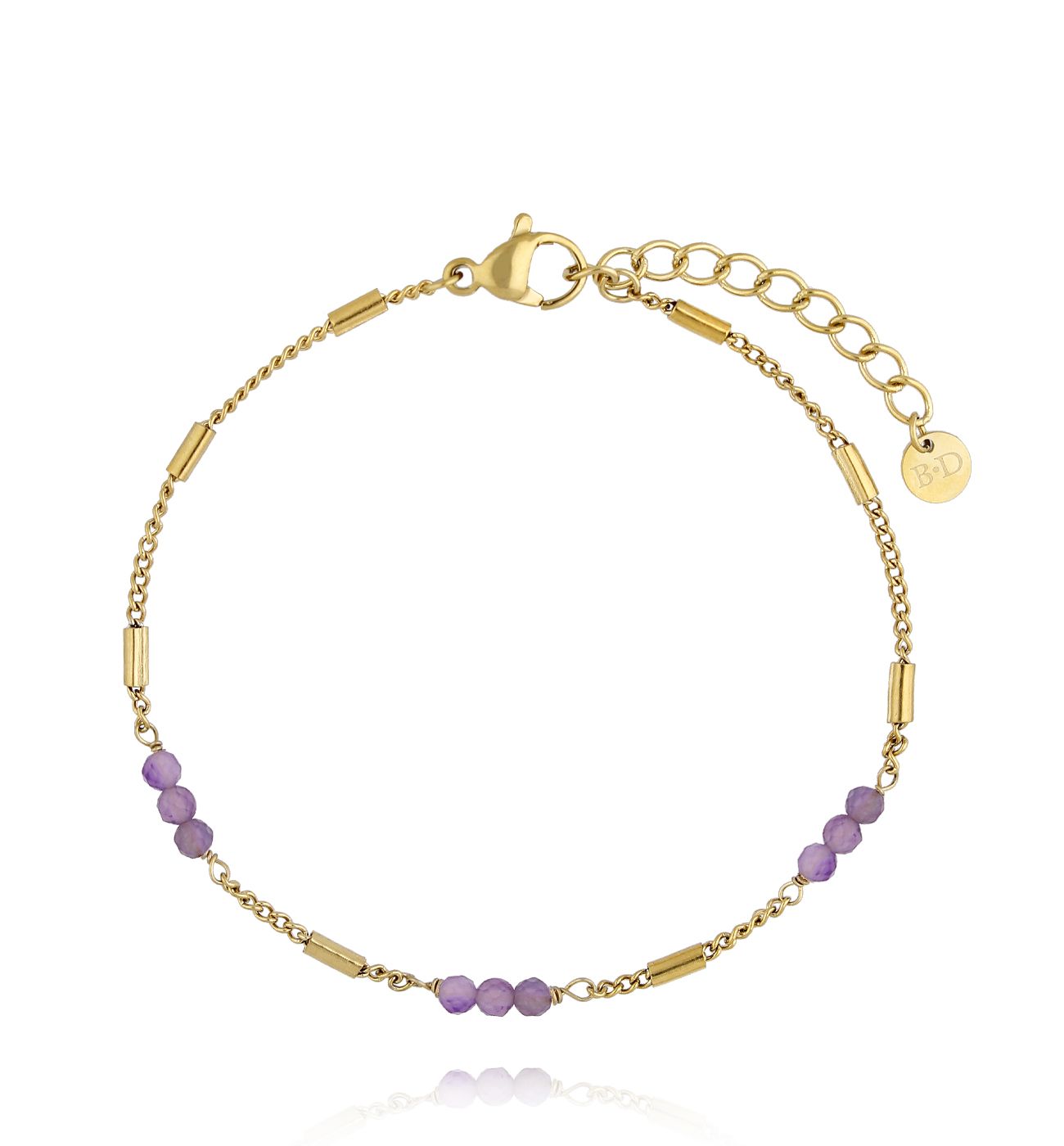 Bransoletka z ametystami Blessing BPA0478