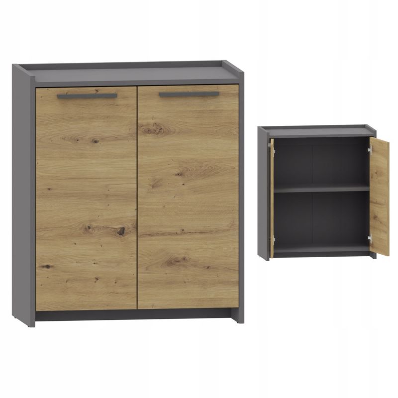 Komoda Matkam szafka ALTIVO COM 70 2D artisan-antracyt 1 szt.