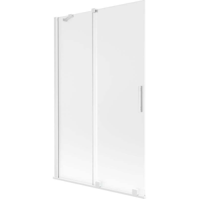 Parawan nawannowy rozsuwany Mexen Velar szron/biały 110x150 cm 1 szt.