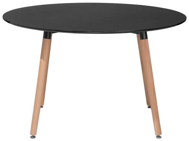 Stół do jadalni Bovio 120 cm 120 cm Czarny 1 szt.