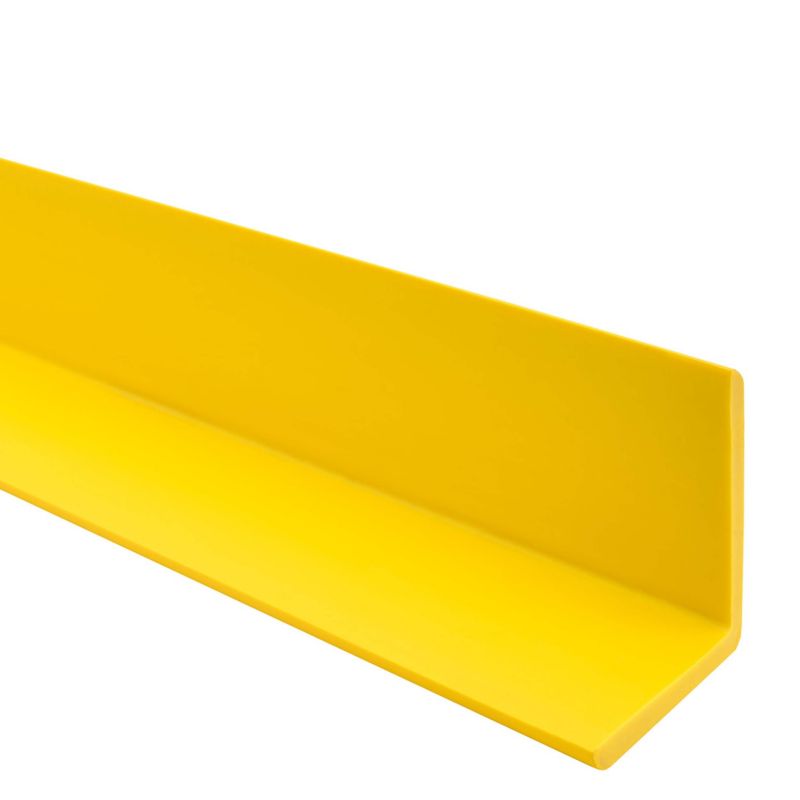 Kątownik miękki PCV 40x40mm, QUEST ochronny profil L kątowy, narożnik odbojnikowy, KM, żółty, 2m