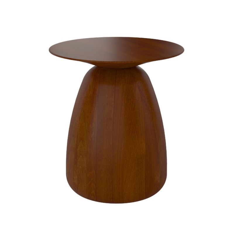 Stolik drewniany Kayani Baobab 34 śr. 33 cm orzech 1 szt.