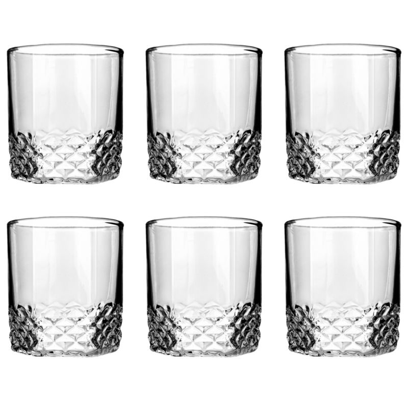 Szklanki KADAX Do Whisky Napojów Drinków Wody Komplet 330ml Prezent Niskie 6szt