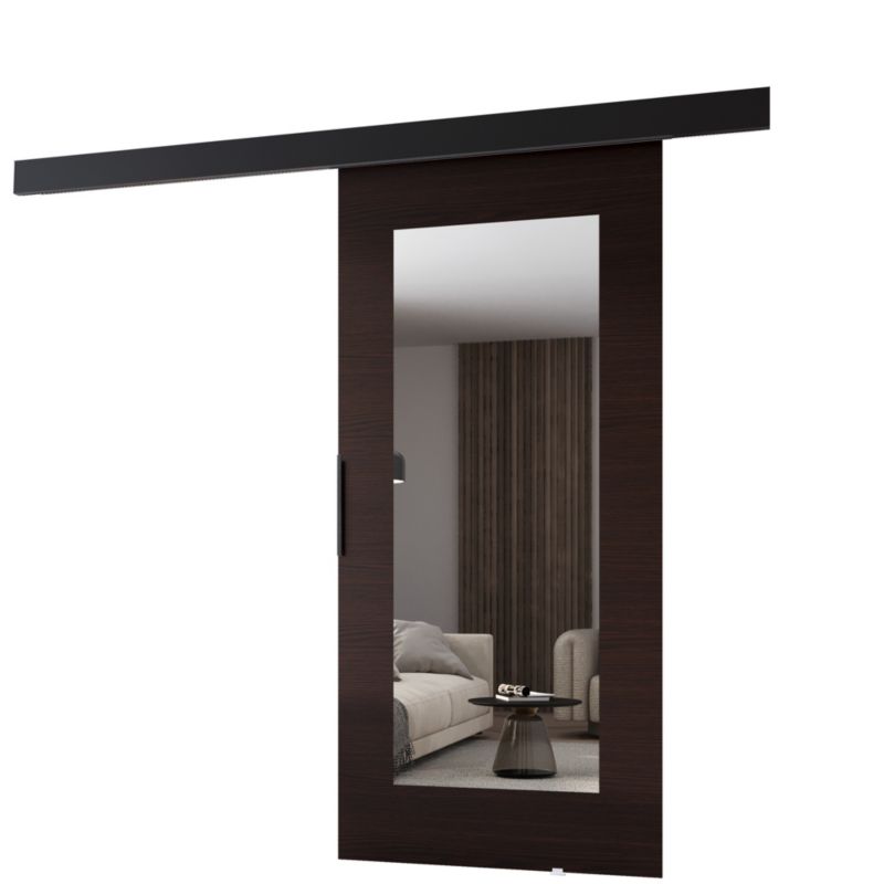 Drzwi przesuwne MINIO go for it PRIM I 86 cm wenge z czarną maskownicą 1 szt.