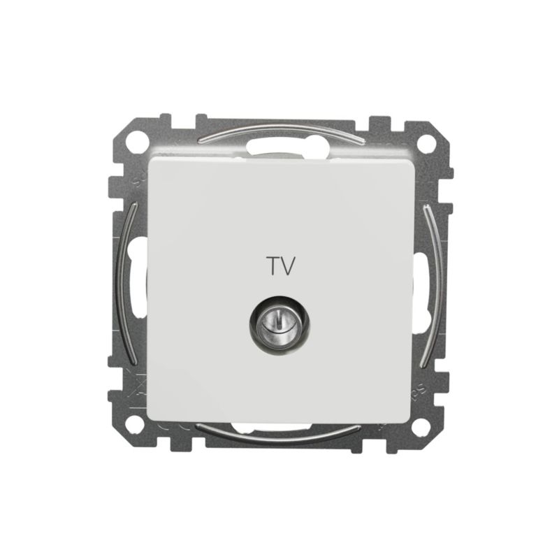 Gniazdo TV Schneider Electric Sedna Design&Elements typu F białe