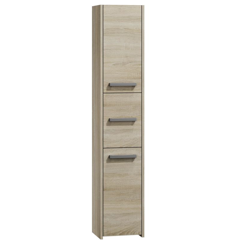 Szafka Łazienkowa Topeshop Regał Słupek S33 Dąb Sonoma 30x30x170 cm 1 szt.