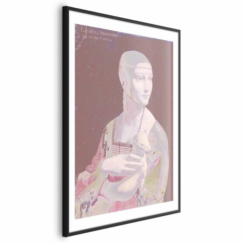 Plakat Artgeist Pastelowa dama 21x30 cm z ramą czarną 1 szt