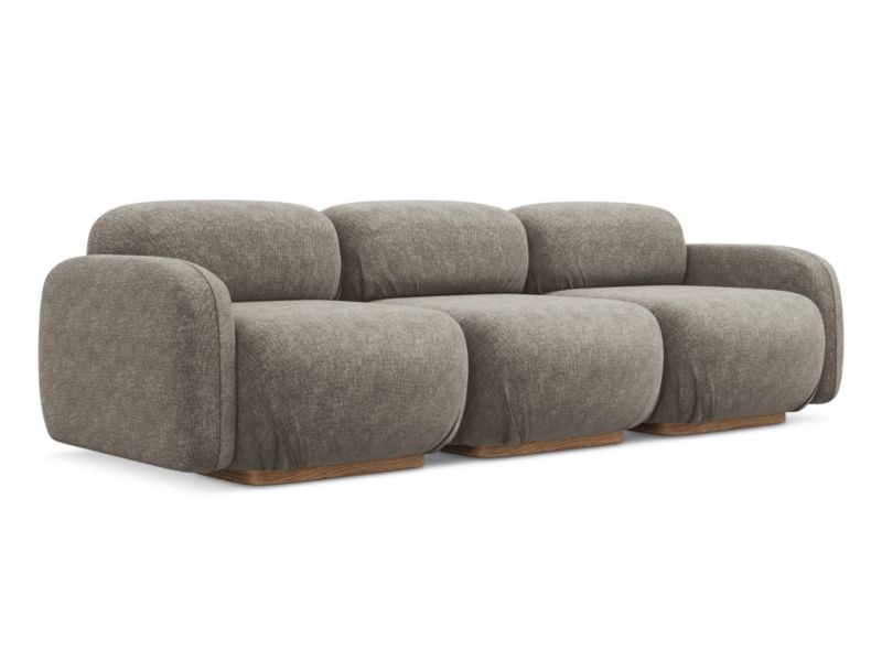 4-osobowa kanapa modułowa Makamii Ailani z tkaniny szenilowej 270x95 cm kreci 1 szt.