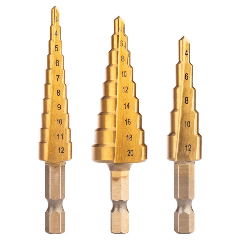 Zestaw wierteł stopniowych NEO Tools HSS TiN, 3-20 mm, Hex, 1 kpl.
