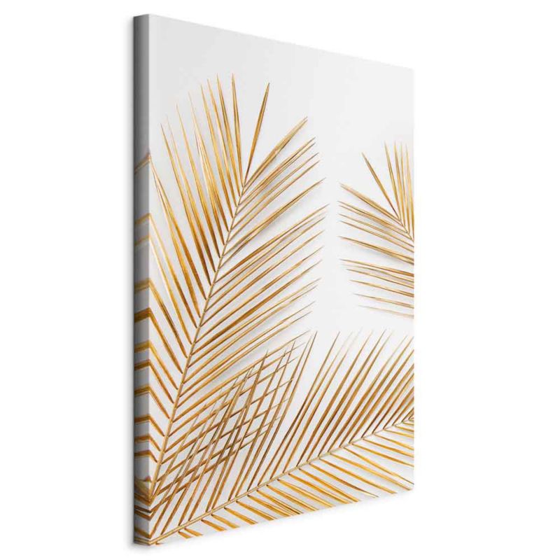 Obraz Artgeist Złote palmy 40 x 60 cm flizelina 1 szt