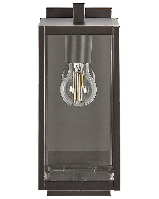 Lampa ścienna ogrodowa Megget 33 cm Z czujnikiem ruchu Czarny 1 szt.