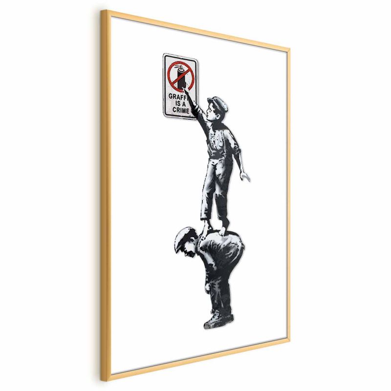 Plakat Artgeist Graffiti 21x30 cm z ramą złotą 1 szt