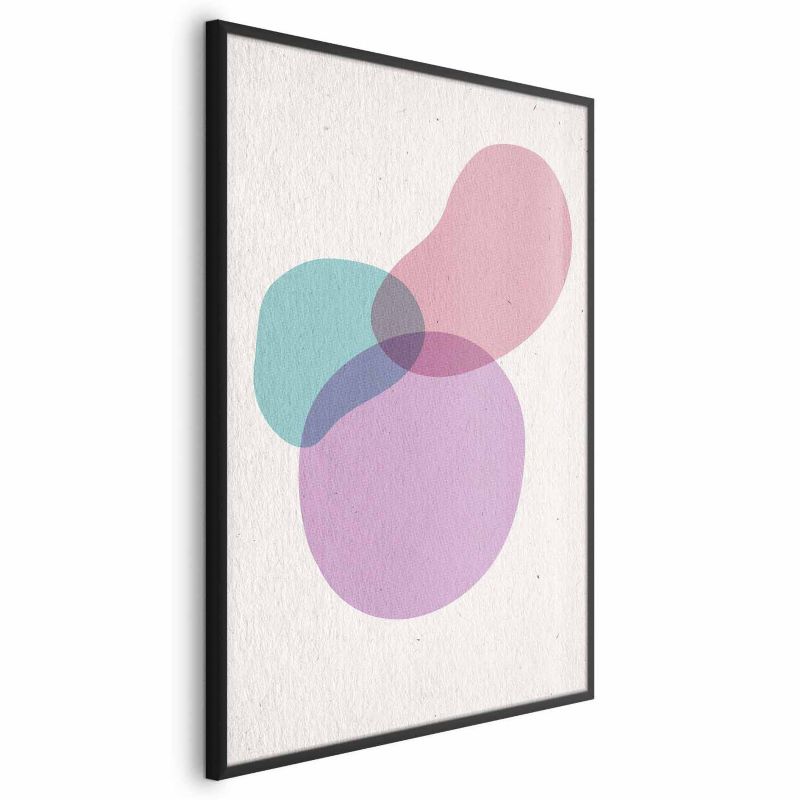 Plakat Artgeist Mieszanka barw 40x60 cm z ramą czarną 1 szt