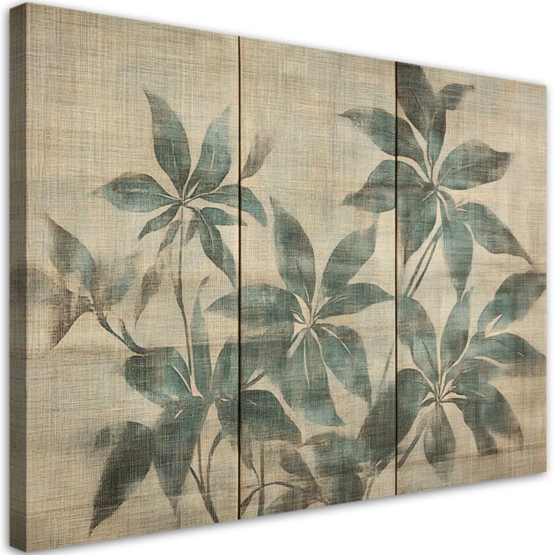 Obraz do salonu sypialni Feeby Delikatne Liście w pastelach 60x40 cm 1szt