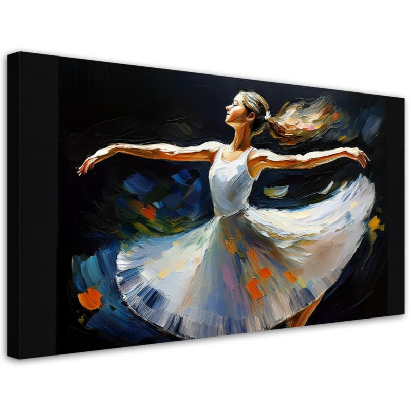Obraz na płótnie Feeby 80x40cm Baletnica Kobieta Taniec 1 szt.