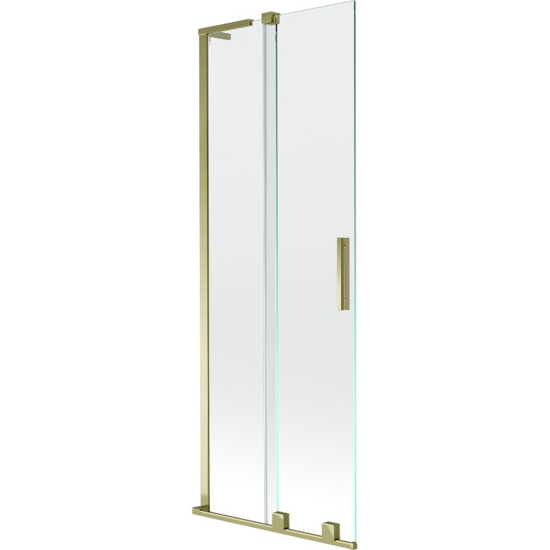 Parawan nawannowy dwuskrzydłowy Mexen Velar L transparent złoty 75x150 cm 1 szt.