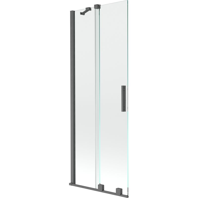 Parawan nawannowy rozsuwany Mexen Velar transparent gun gray 70x150 cm 1 szt.
