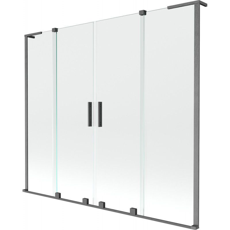 Parawan nawannowy ruchomy Mexen Velar L gun gray 170x150 cm 1 szt.