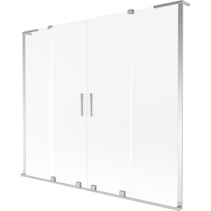 Parawan nawannowy 2-skrzydłowy Mexen Velar L szron 180x150 cm 896-180-003-32-01 1 szt.