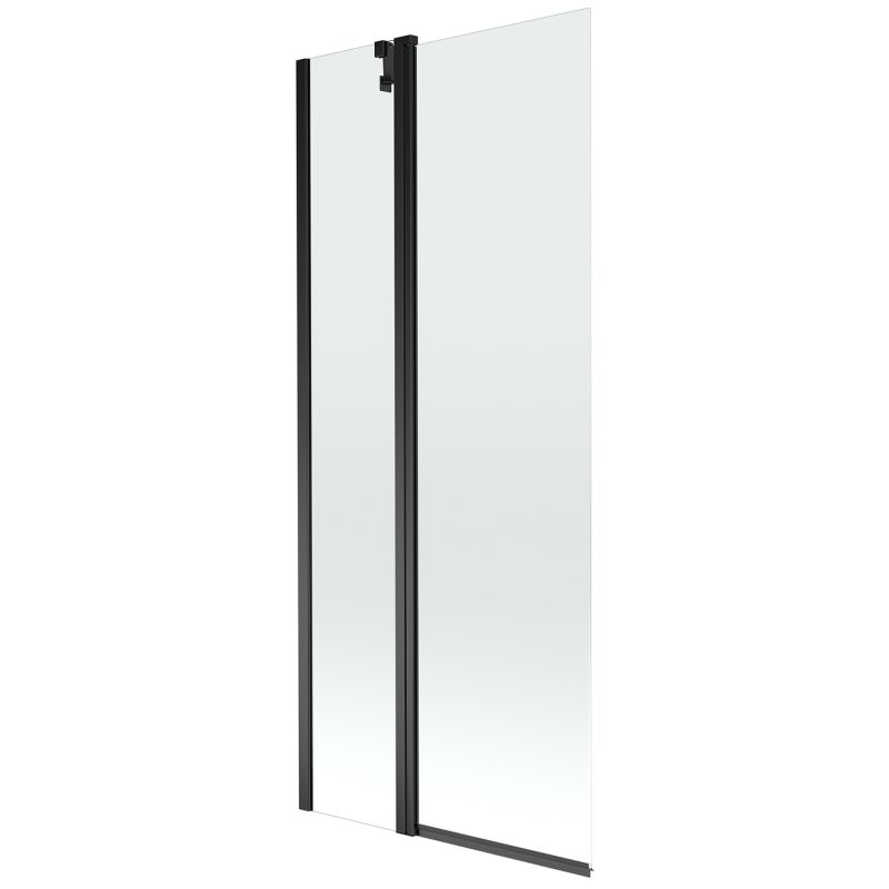 Parawan nawannowy Mexen Flip transparent czarny 80x150 cm 1 szt.