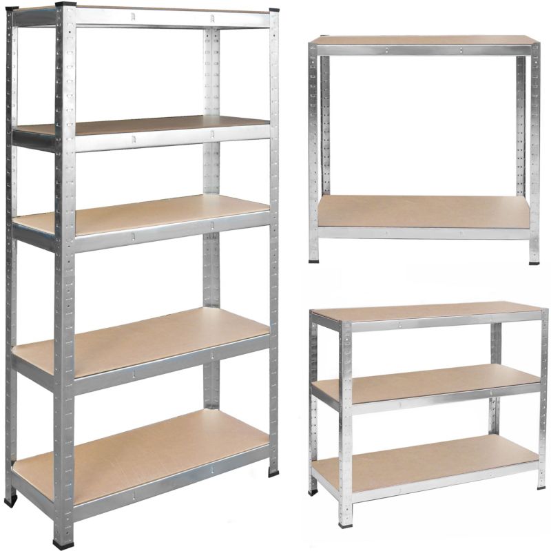 Regał magazynowy Humberg 205x120x45 cm metalowy 5 półek 200 kg 1 szt.