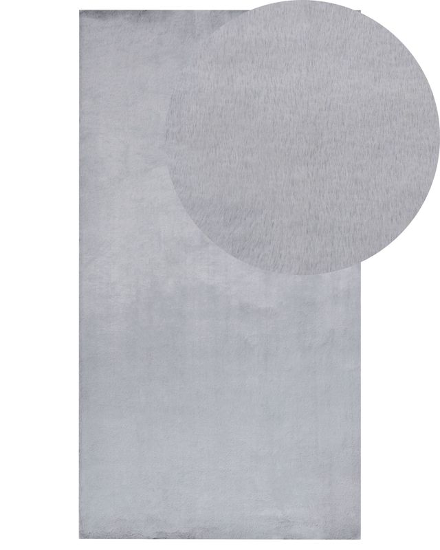 Dywan sztuczne futro królika 80 x 150 cm szary Mirpur 1 szt.