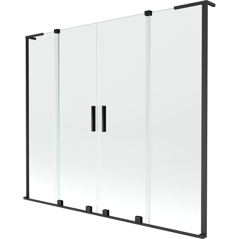 Parawan nawannowy ruchomy Mexen Velar L czarny 170x150 cm 1 szt.