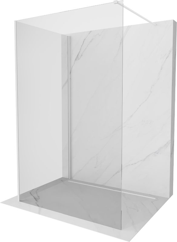 Ścianka prysznicowa Mexen Kioto transparent biała 120x95 cm 1 szt.