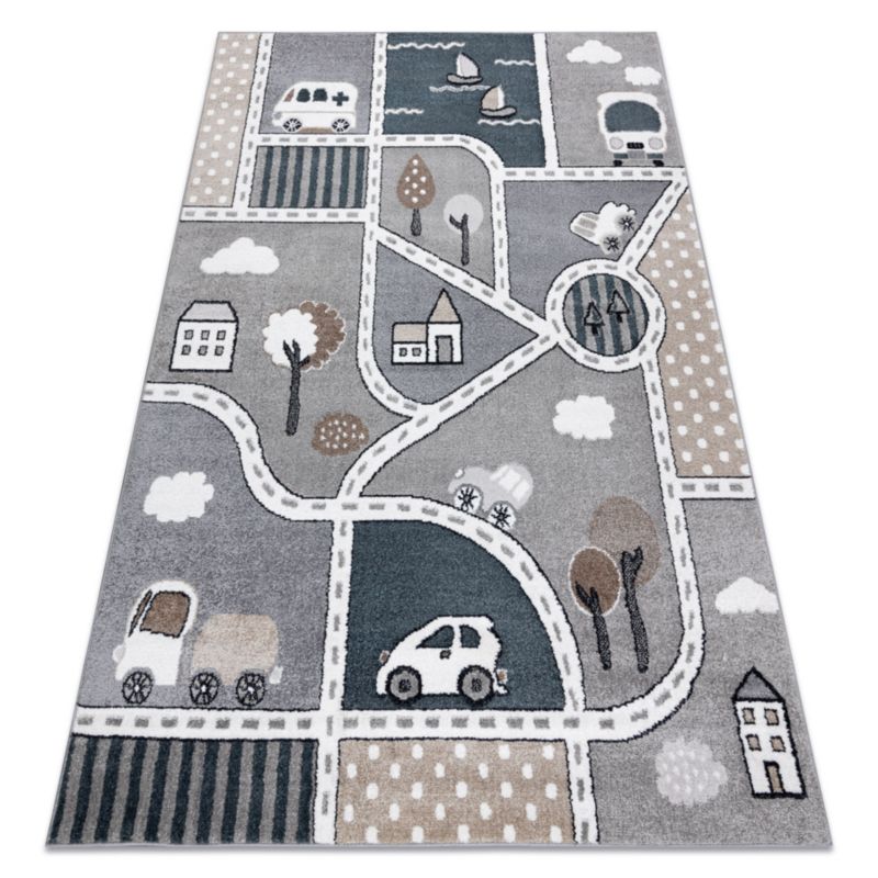 Dywan dla dzieci Fun RugsX 140x190 cm szary O269 1 szt.