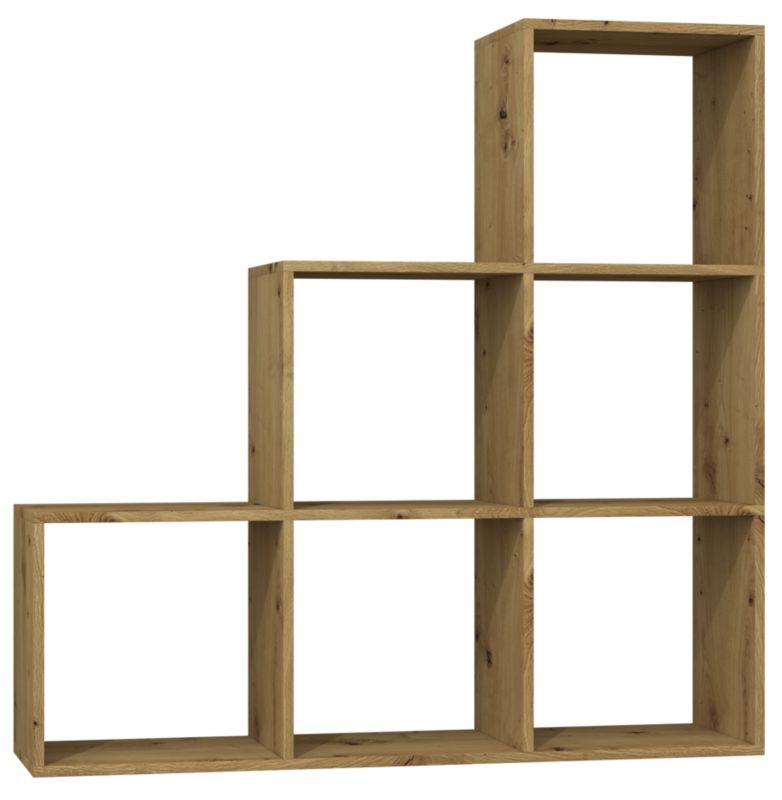 Regał Komorowy Topeshop Schodkowy Step RS-30 Dąb Artisan 30x115x115 cm 1 szt.