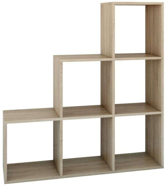 Regał Komorowy Topeshop Schodkowy Step Rs-30 Dąb Sonoma 30x115x115 cm 1 szt.