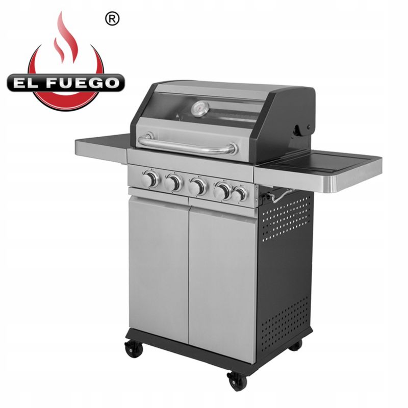 Grill gazowy El Fuego SUNSET BEACH z szybą 1szt.