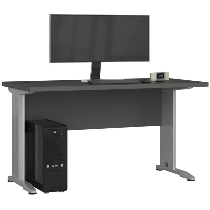 Biurko Akord BM135 Grafit Szary 135 cm kolor Grafit Szary mat 135x60x76 cm 1 szt.