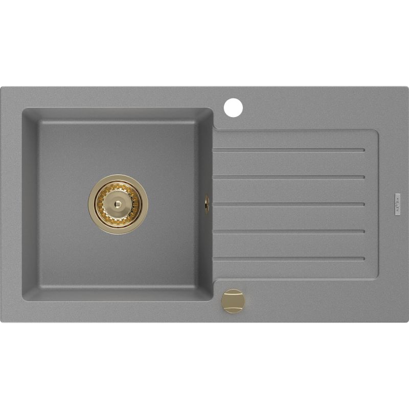 Zlewozmywak wpuszczany Mexen Pablo 1-komorowy szary 752x436 mm 6510751010-71-G 1 szt.