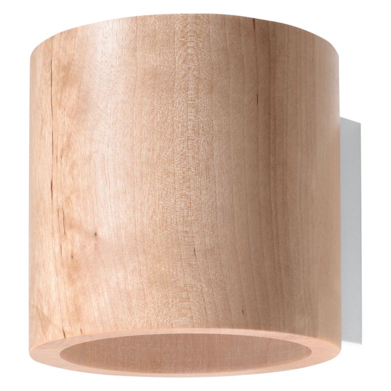 Kinkiet Sollux Lighting ORBIS naturalne drewno 1 szt.